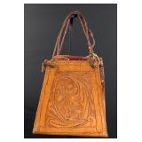 Tooled Leather Cowgirl Hippie Purse