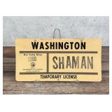 1980 State of Washington Shaman License