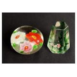 Pair of Chinese Glass Paperweights