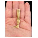 Whaler Made Lady Leg Scrimshaw Pipe Tamper