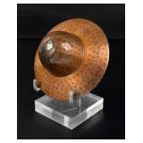 Hammered Copper cowboy Hat Ashtray