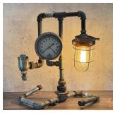 Industrial Found Object Pipe Fitting Lamp