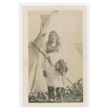 Chief Little Eagle Indian RPPC Postcard