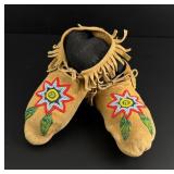 Plateau Native American Indian Beaded Moccasins