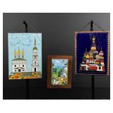 Russian Enamel Copper Plaques