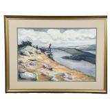 Laura Hoffman Freemont Lake Wyoming Watercolor