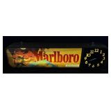 1995 Marlboro Cigarettes Lighted Clock Sign