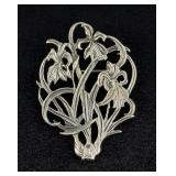 Museum of Fine Arts Sterling Silver Floral Brooch