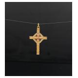 10K Gold Black Hills Cross Pendant