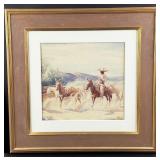 Carl Oscar Borg Taking the Herd Painting