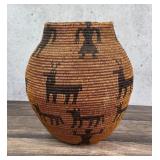 Apache Figural Native American Olla Indian Basket