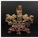 Chinese Soapstone Censer Incense Burner