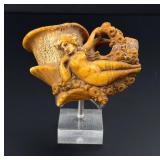 Nude Woman Carved Meerschaum Tobacco Pipe