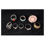 Collection of Sterling Silver Rings