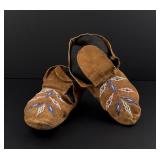 Cree Native American Indian Beaded Moccasins