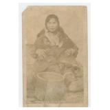 Mikinia Kow Kow Breastfeeding Indian RPPC Postcard