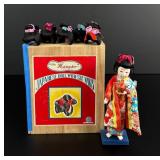 The Hanako Japanese Doll with Six Wigs