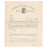 Confederate States of America Enlistment Form