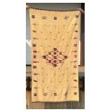 Antique Mexican Saltillo Serape Blanket