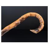 Antique Carved Briarwood Cane Walking Stick