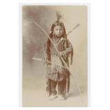 Arapaho Boy Indian RPPC Postcard