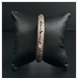 Sterling Silver Pierced Bangle Bracelet