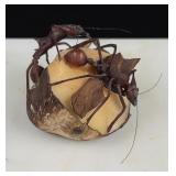 Wounan Indian Leafcutter Ants Tagua Nut Carving