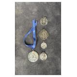 Sterling Silver Catholic Devotional Medals