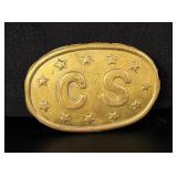 Civil War Confederate States Cartridge Box Plate