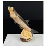 Wounan Indian Tarpon Fish Tagua Nut Carving