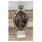 Cowboy Nickel Plated Pocket Spittoon Flask