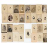 Collection of Antique CDV Photo Portraits