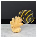 Wounaan Indian Angelfish Tagua Nut Carving