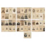 Collection of Antique CDV Photo Portraits