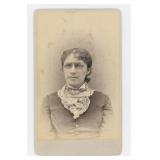 Woman Wearing Pince Nez Spectacles CDV Photo