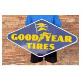 Goodyear Tires Double Sided Porcelain Sign