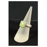 Sterling Silver Gaspeite Ring