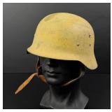 WW2 Desert Painted M1942 Spanish Z42 Helmet