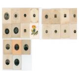 Collection of Gem Size Tintype Portrait Photos