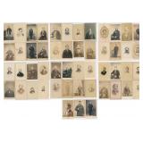 Collection of Antique CDV Photo Portraits