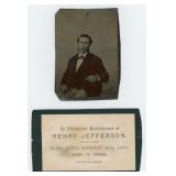 Identified Post Mortem Tintype Photo