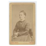 Blind Woman CDV Photo