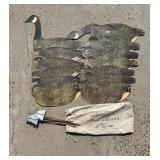 Johnsons Folding Goose Dupe A Goose Decoy Set