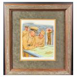 Edward Vebell WW2 Naval Strategy Painting