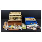 Vintage Fishing Tackle Boxes and Contents