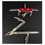Leatherman Rebar and Victorinox Angler Multi Tools