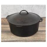 Wagner Ware #10 Cast Iron Dutch Oven Turtle Top