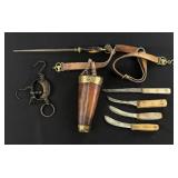 Montana Frontier Buffalo Skinner Belt and Knives