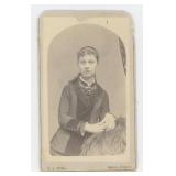 Mixed Race Girl Salem Oregon CDV Photo