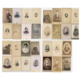 Collection of Antique CDV Photo Portraits